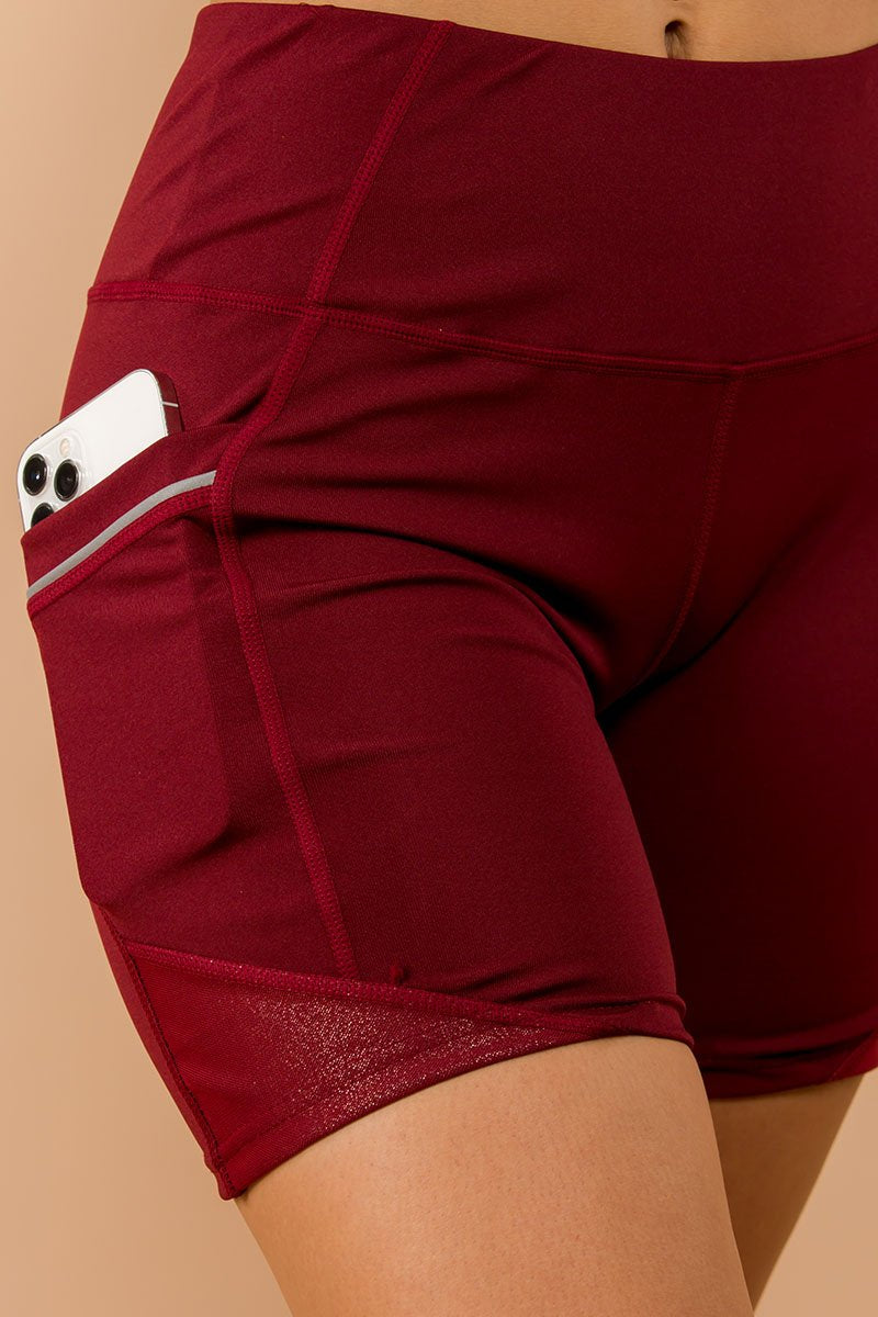 Shining Shorts- Burgundy